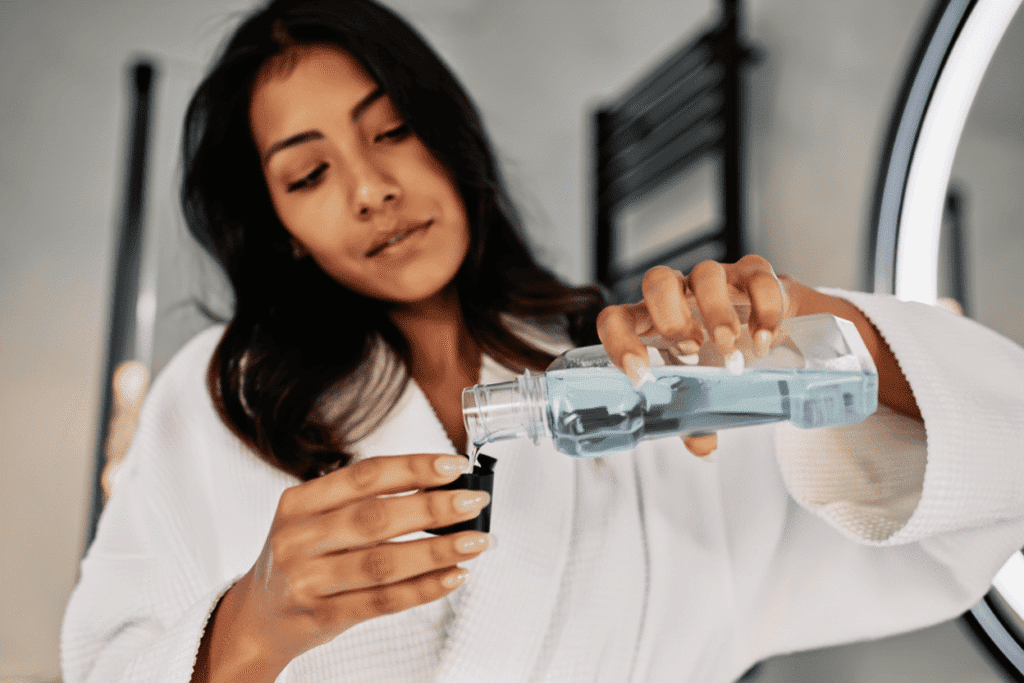 Es realmente peligroso utilizar enjuague bucal.